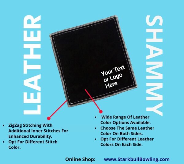 Bowling Leather Shammy Black
